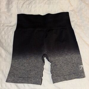 Black and Gray Ombre Gym Shorts